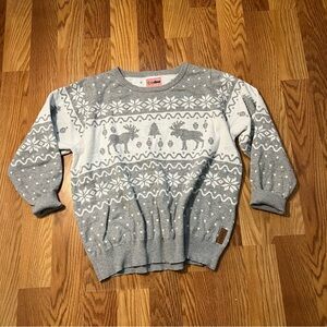 Tipsy Elves Gray Reindeer Crewneck Sweater